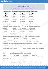 Đề số 5 - Đề kiểm tra giữa kì 2 - Tiếng Anh 8 mới